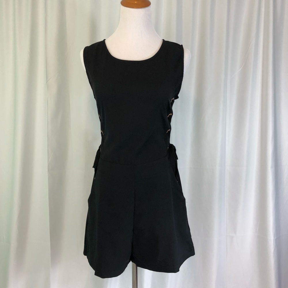 Romper with Side Lace Tie